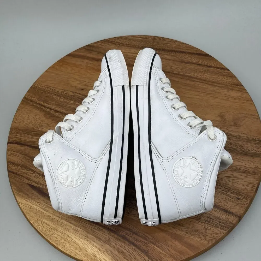 Converse Chuck Taylor All Star High Street Shoes Womens Size 9.5 White Leather